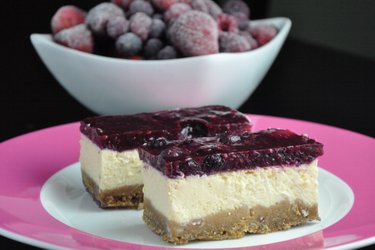 Prăjitură dietetică tip cheesecake cu iaurt  (fără gluten, fără zahăr)