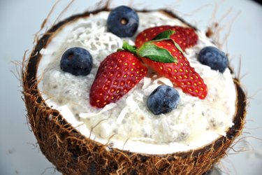 Budincă de tapioca cu semințe de chia