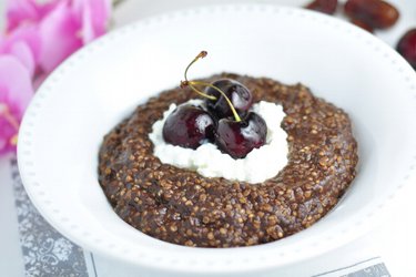 Porridge de quinoa cu cafea și cacao