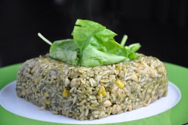 Risotto delicios cu pui şi spanac